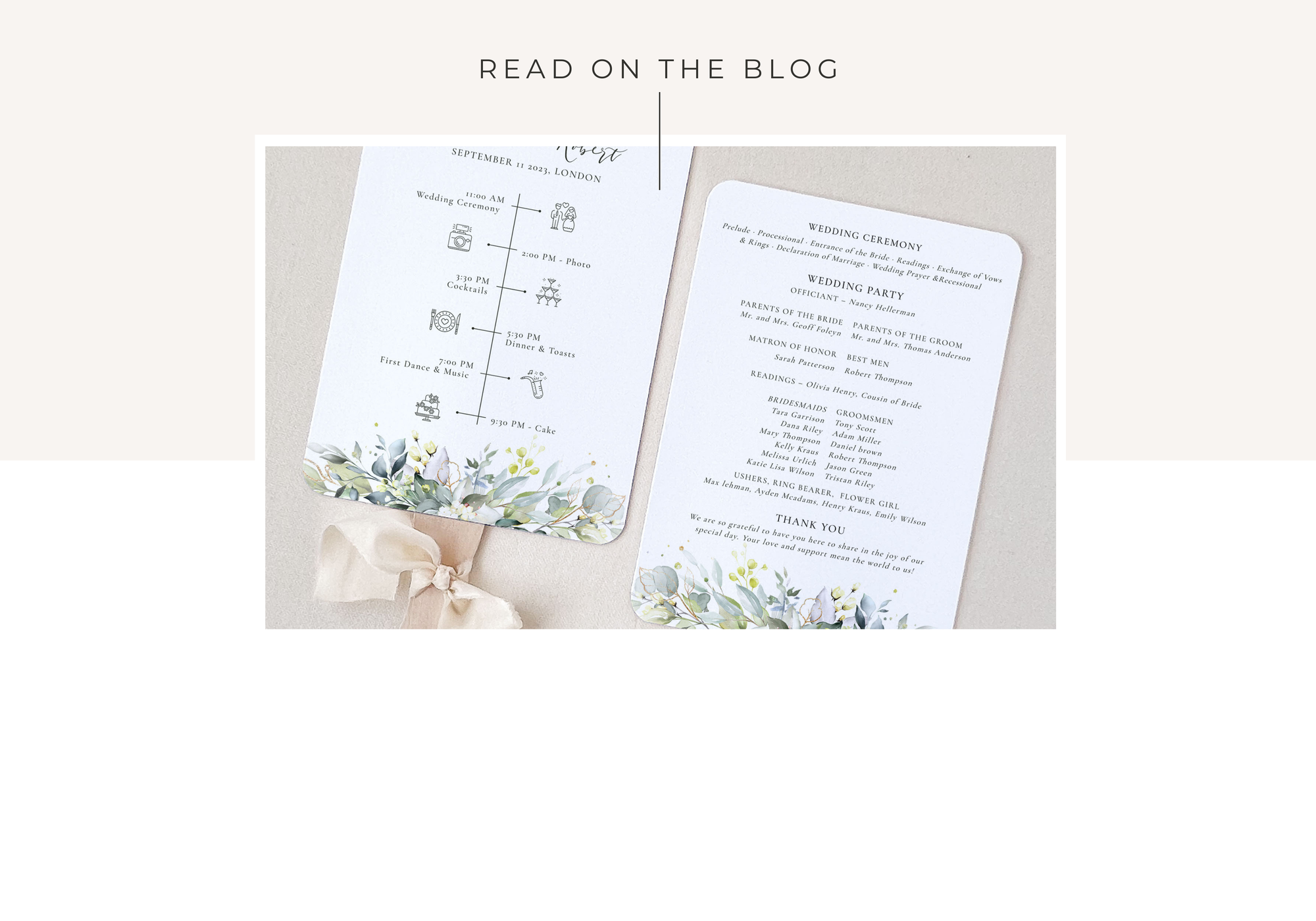 How to Make the Perfect Wedding Program Fan: A DIY Guide