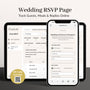 CREATIVITE Online Wedding RSVP Page – Collect & Manage Guest Responses
