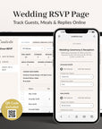 CREATIVITE Online Wedding RSVP Page – Collect & Manage Guest Responses