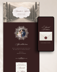 Old Money Online Digital Wedding Invitation with RSVP