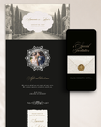 Old Money Online Digital Wedding Invitation with RSVP