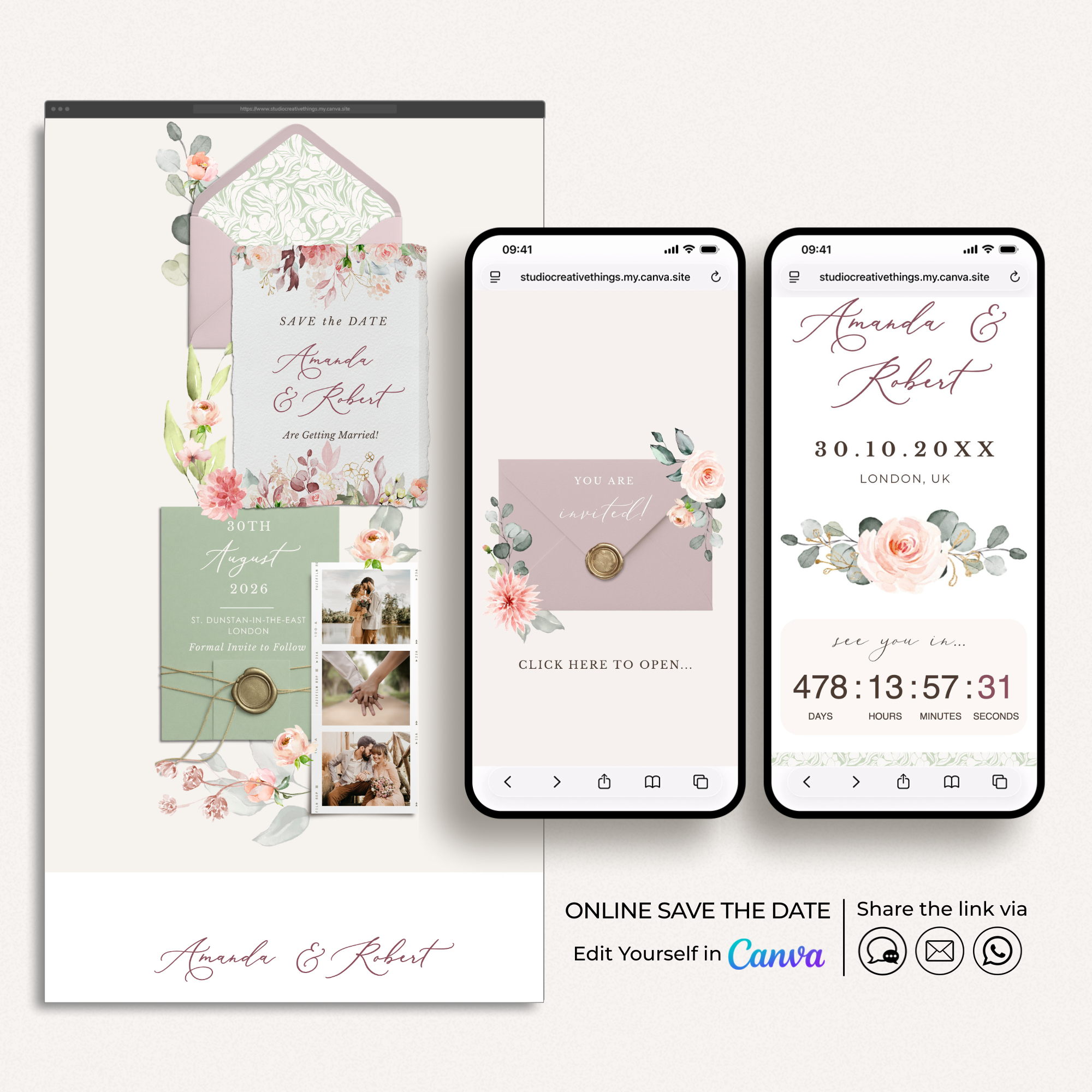 FIORELLA Online Digital Save the Date