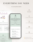 CLOE Wedding Website Template for Canva with RSVP