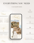 SOFIA Destination Wedding Website Template for Canva with RSVP
