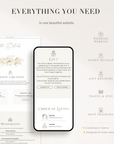 DORA Wedding Website Template for Canva with RSVP