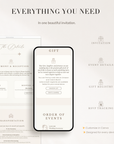 SOFIA Passport Style Online Digital Wedding Invitation with RSVP