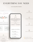 FIORELLA Pink Online Digital Wedding Invitation with RSVP