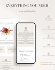 AMBRA Wedding Website Template for Canva with RSVP