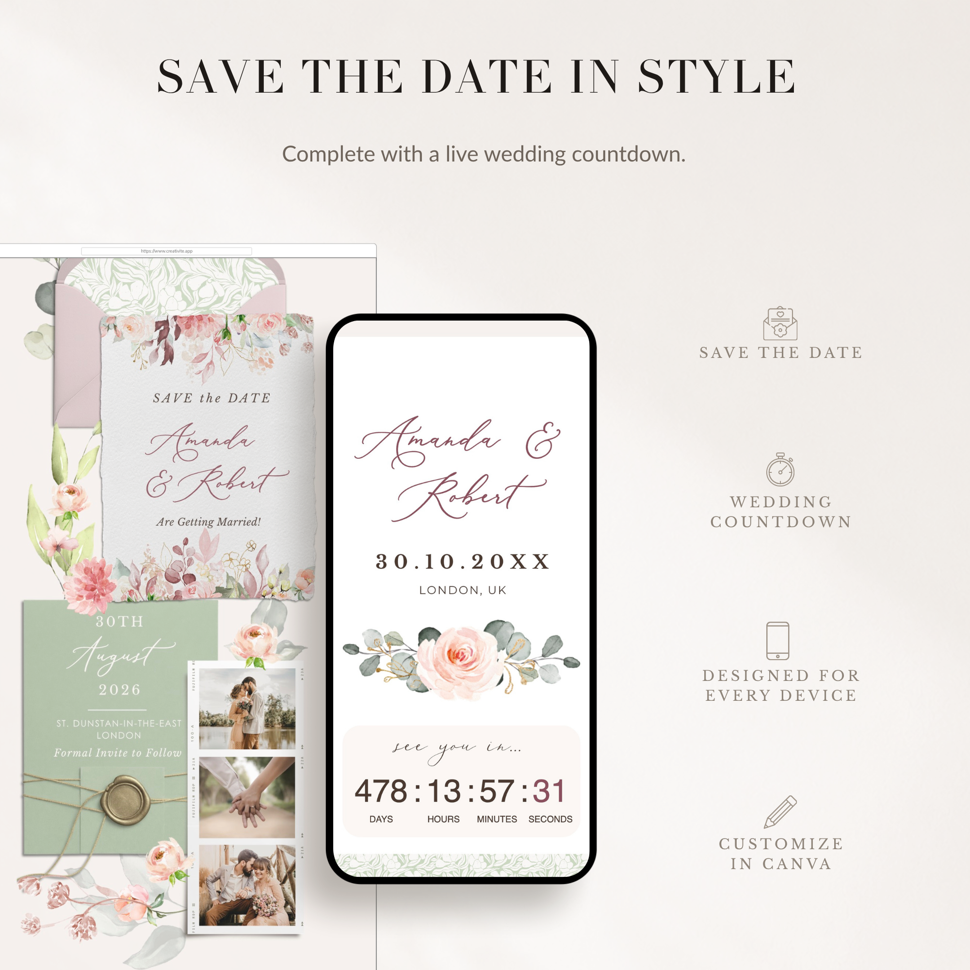 FIORELLA Online Digital Save the Date