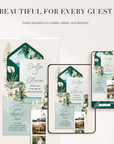 ISLA Tropical Online Digital Wedding Invitation with RSVP