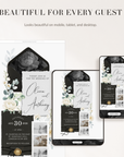 ELLA Modern Online Digital Wedding Invitation with RSVP