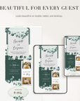 LUISA Wedding Website Template for Canva with RSVP
