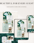 ISLA Tropical Wedding Website Template for Canva with RSVP