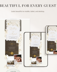 DORA Wedding Website Template for Canva with RSVP