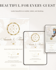 SOFIA Destination Wedding Website Template for Canva with RSVP