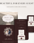 Old Money Wedding Website Template for Canva with RSVP