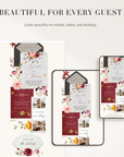 AMBRA Wedding Website Template for Canva with RSVP