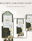 FLORA Rustic Online Digital Save the Date