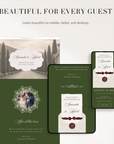 Old Money Online Digital Wedding Invitation with RSVP