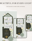 Flora Wedding Website Template for Canva with RSVP