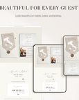 SOFIA Passport Style Online Digital Save the Date