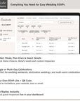 CREATIVITE Online Wedding RSVP Page – Collect & Manage Guest Responses
