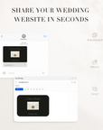 Old Money Wedding Website Template for Canva with RSVP