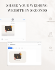 AMBRA Wedding Website Template for Canva with RSVP
