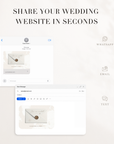 SOFIA Passport-Style Wedding Website Canva Template with RSVP