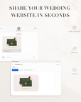 Flora Wedding Website Template for Canva with RSVP - Burgundy & Olive Green