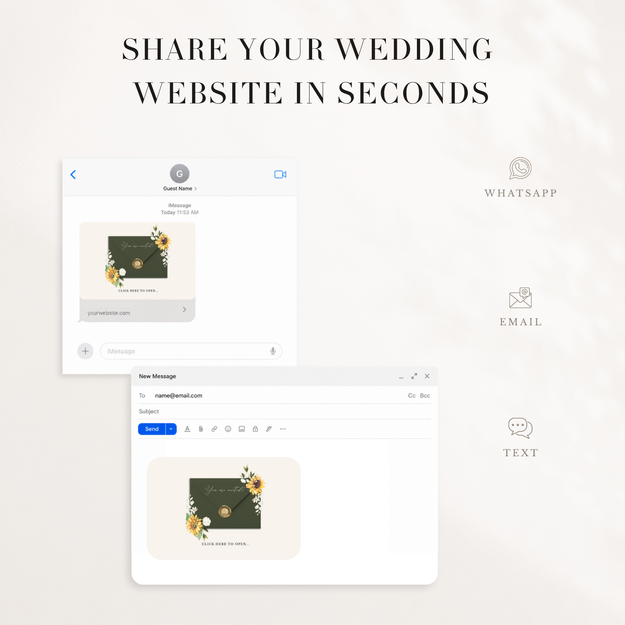 MARISOL Wedding Website Template for Canva with RSVP