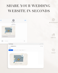 Azzurra Wedding Website Template for Canva with RSVP