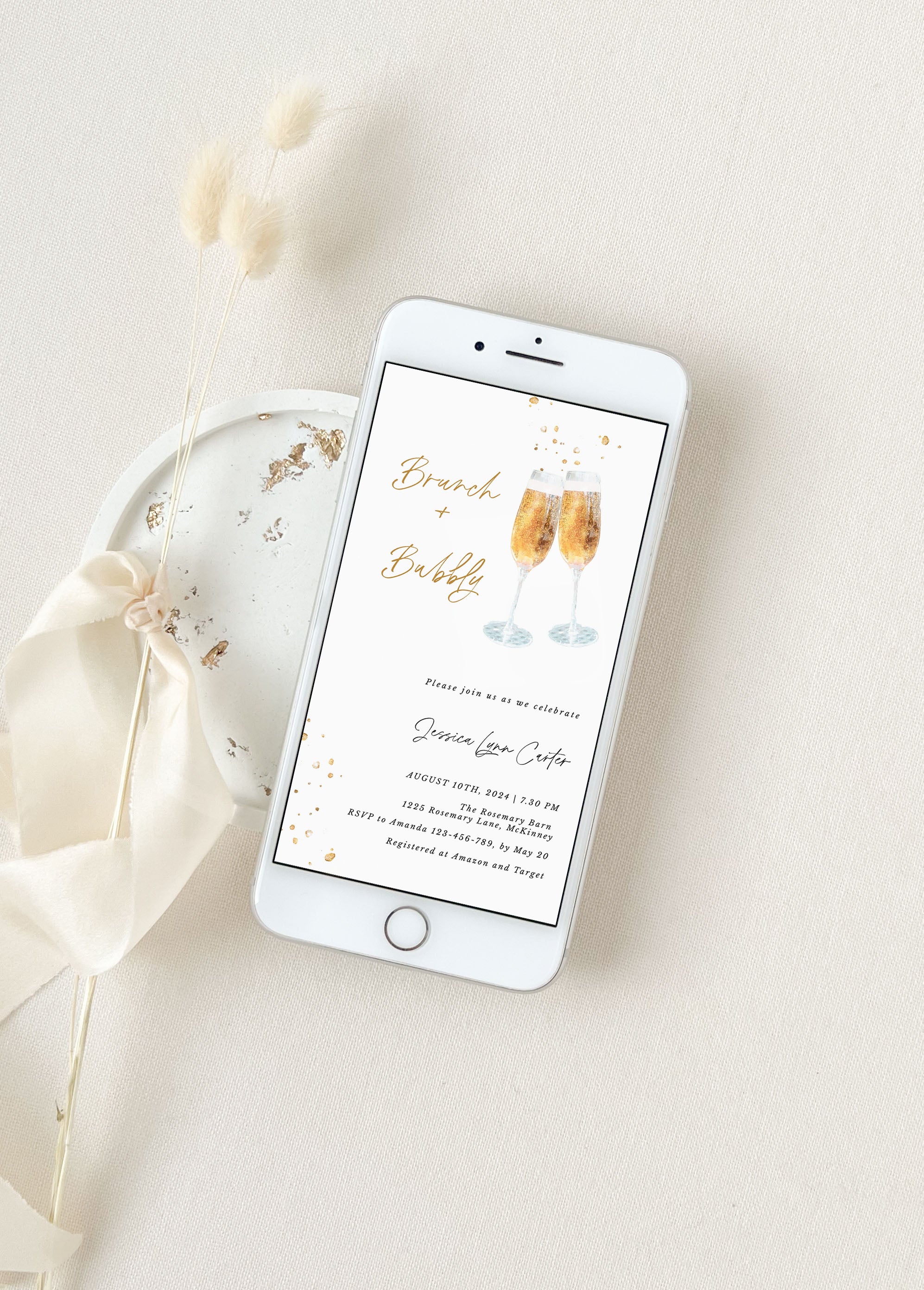 Brunch and Bubbly Invitation Evite