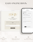 DORA Elegant Online Digital Wedding Invitation with RSVP