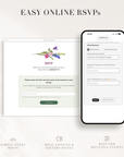CLOE Wedding Website Template for Canva with RSVP