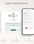 ISLA Tropical Wedding Website Template for Canva with RSVP
