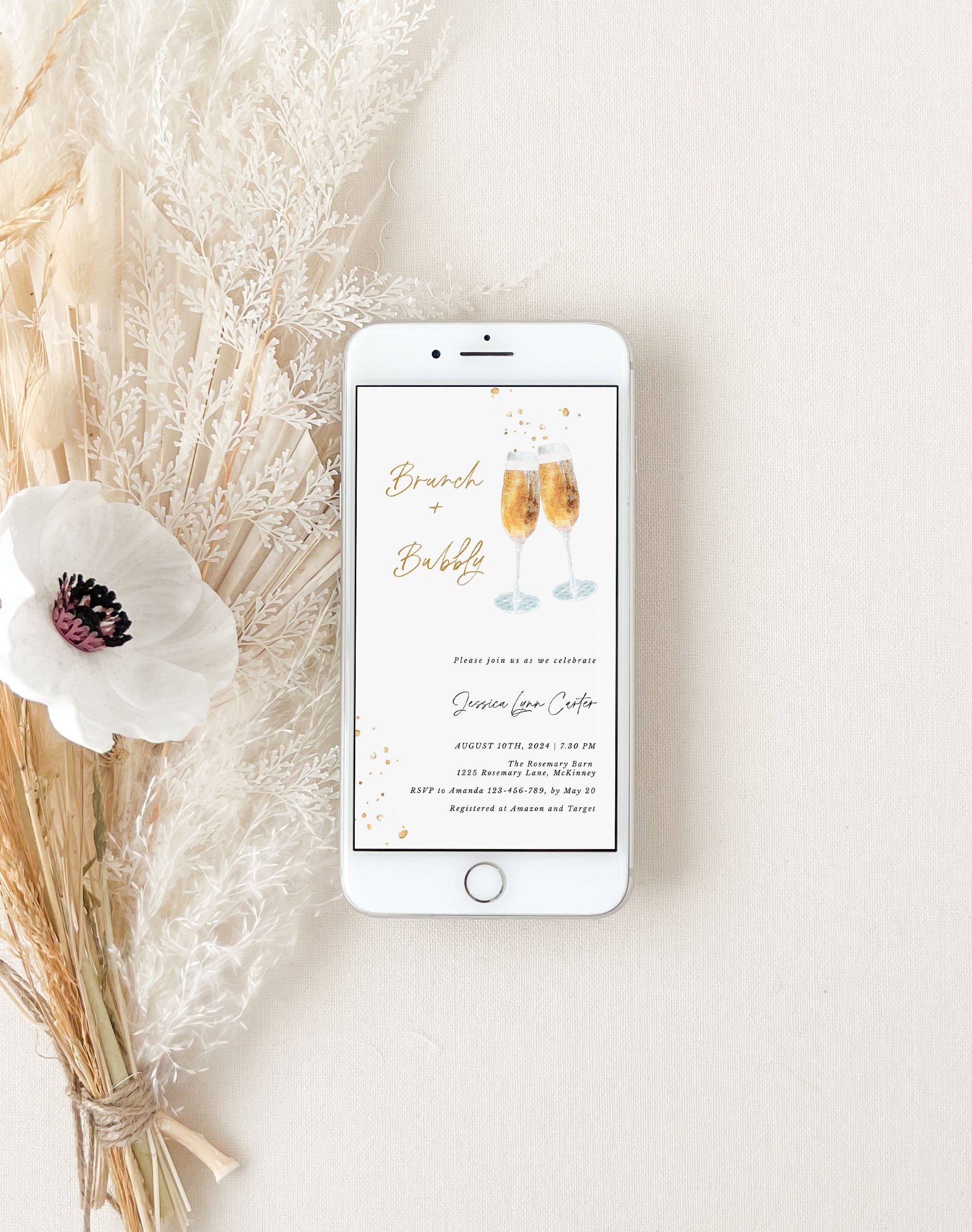 Brunch and Bubbly Invitation Evite
