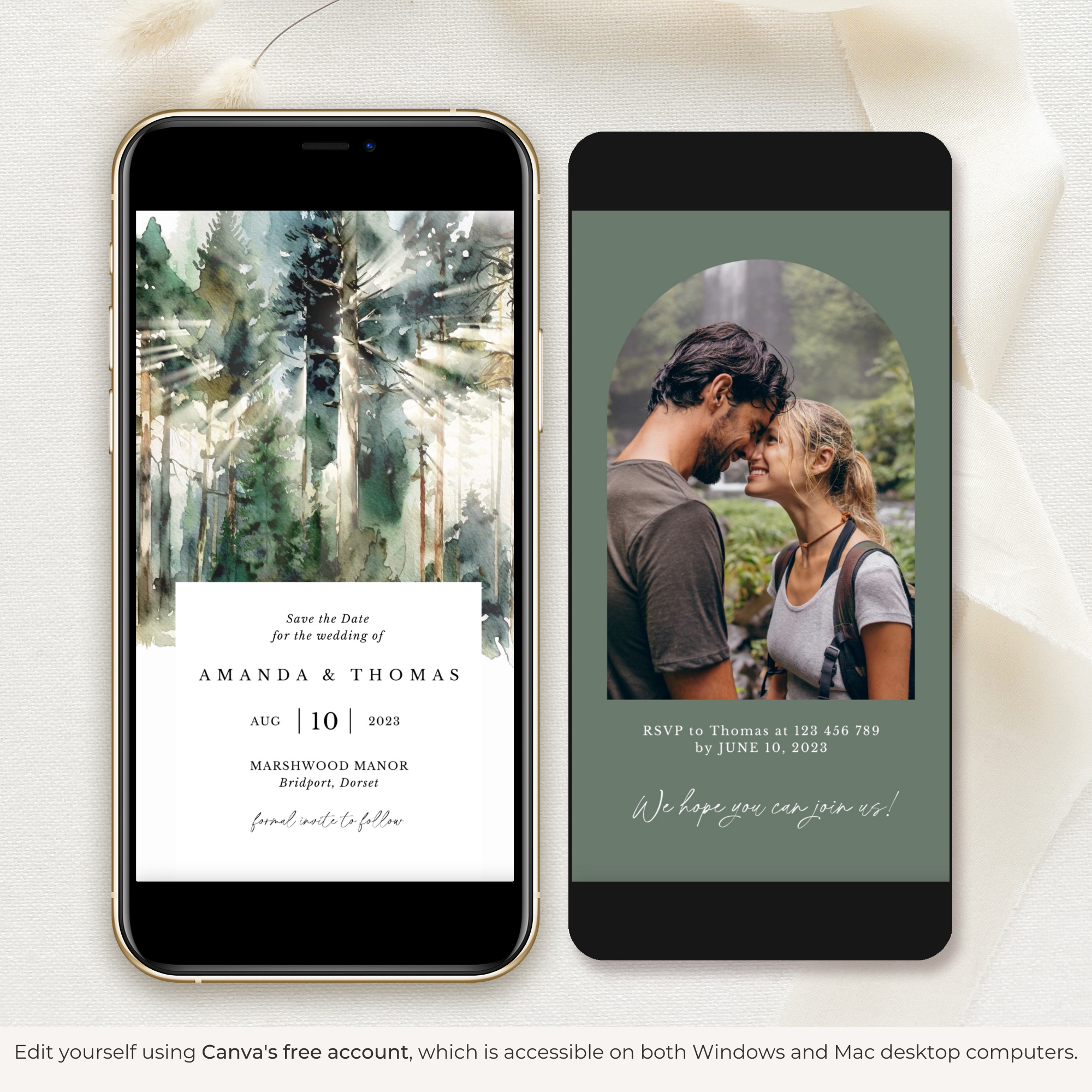 GAIA Enchanted Forest Save the Date Video Template