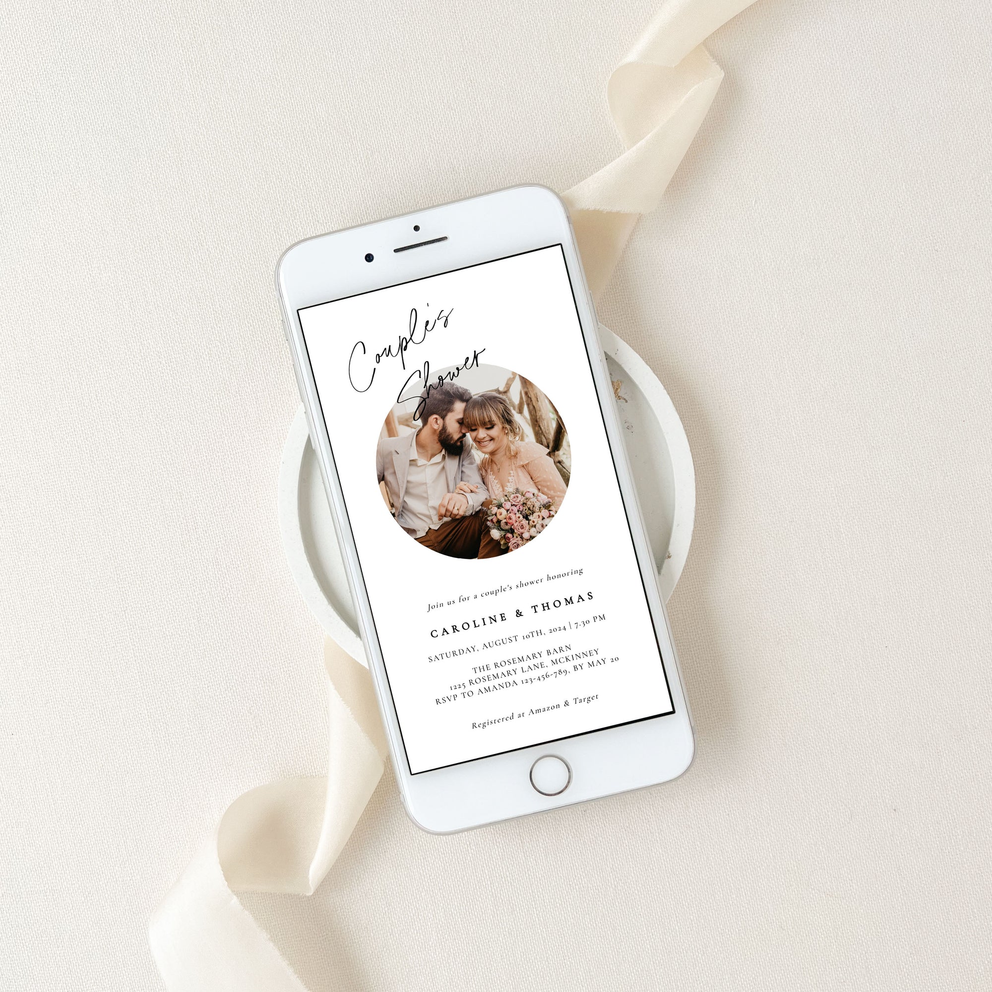 LAURA Couples Wedding Shower Digital Invitation