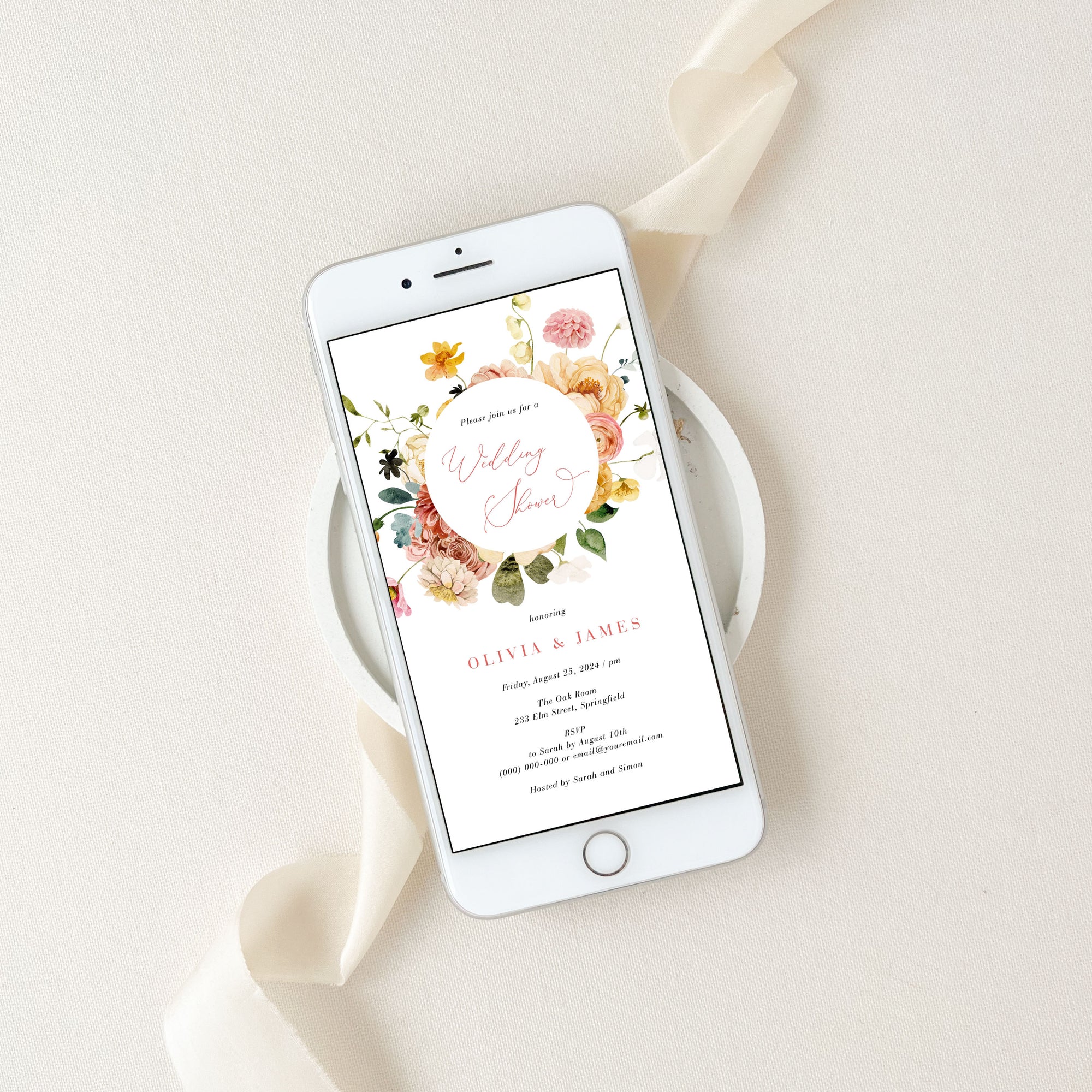 JUNE Wedding Shower Invitation Evite