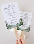 GAIA Wedding Program Fan Template