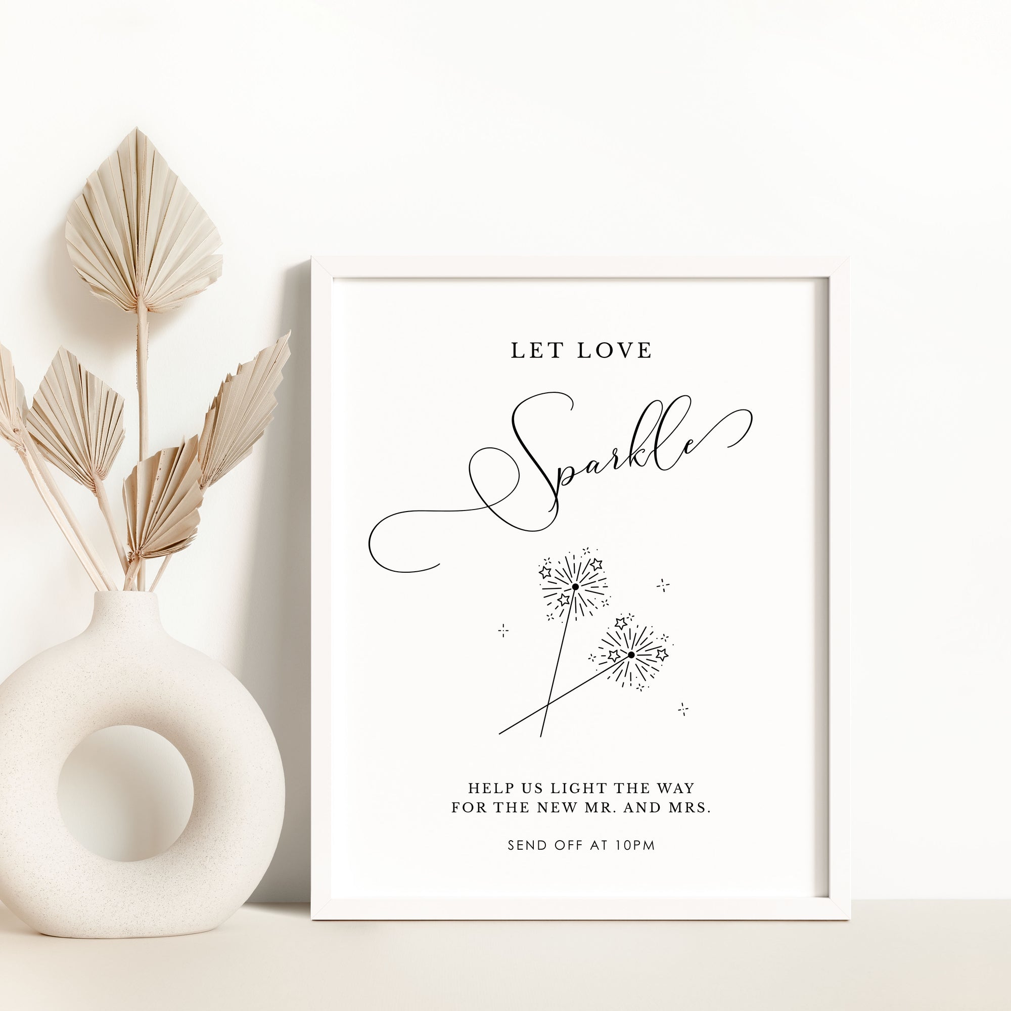ELLA Sparkler Send Off Sign Printable