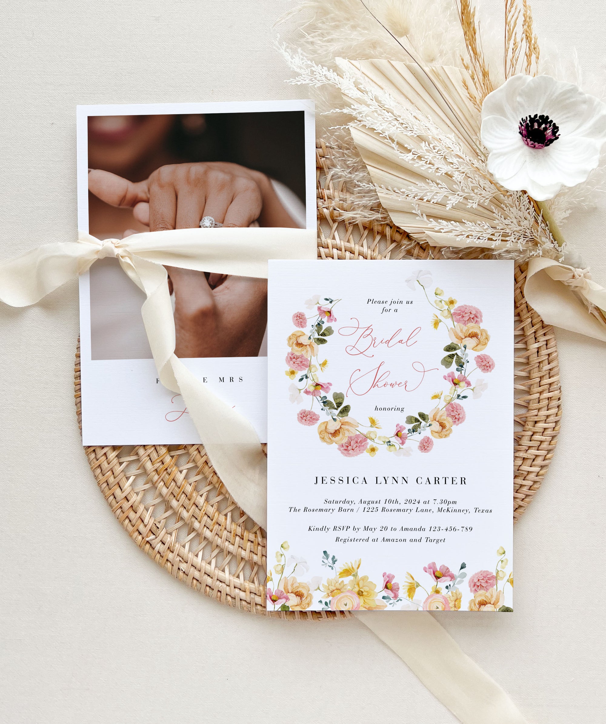 JUNE Bridal Invites Shower Template