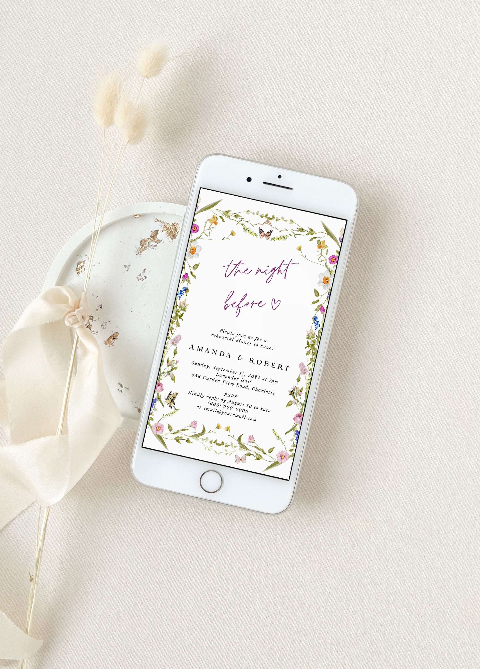 CLOE wedding Rehearsal Dinner Digital Invitation