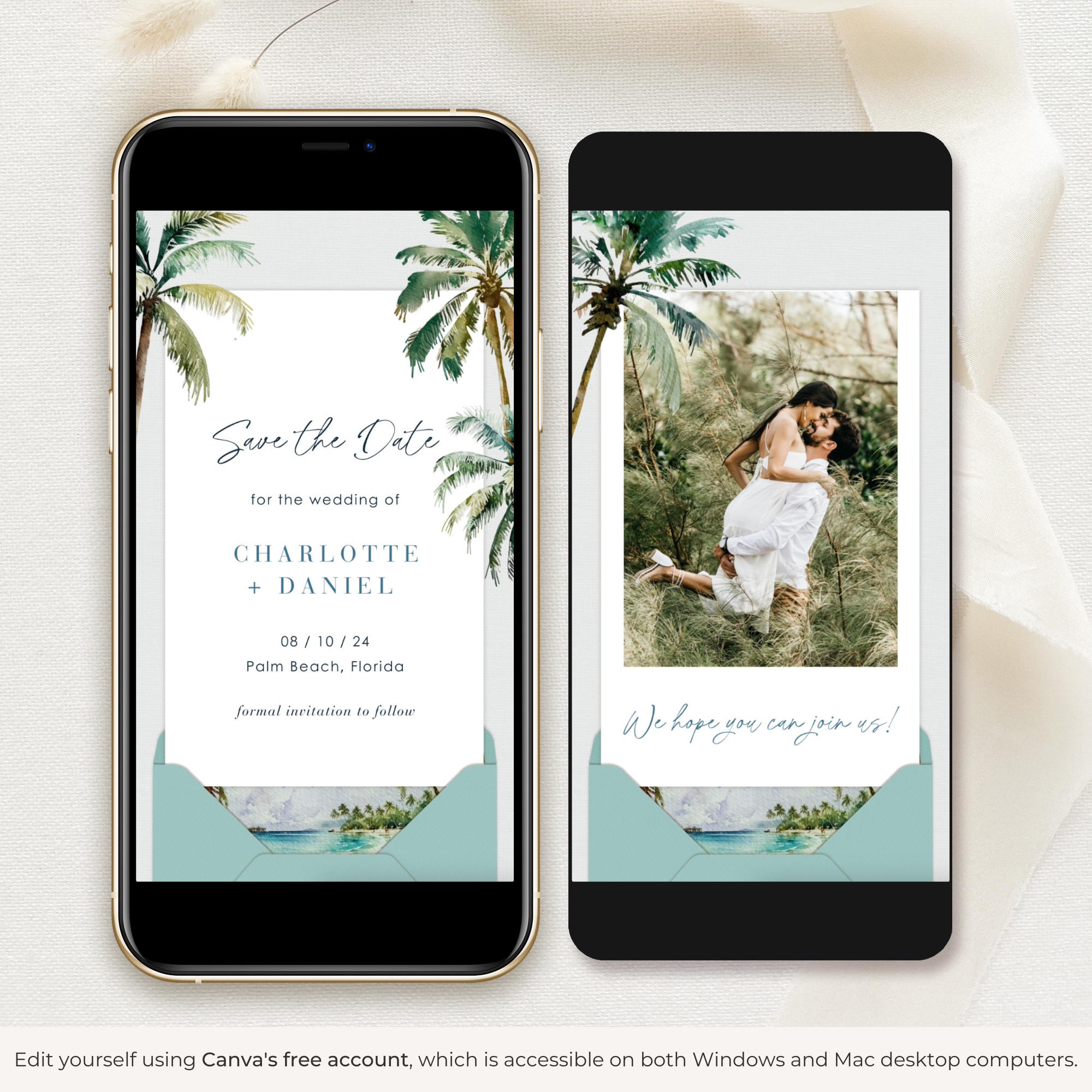 ISLA Boarding Pass Save the Date Video Template