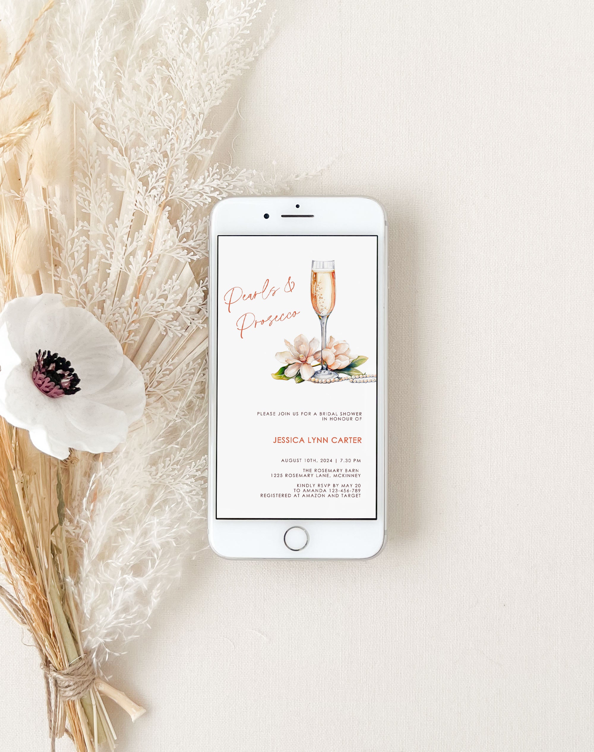 Champagne Brunch Bridal Shower Invitation Evite
