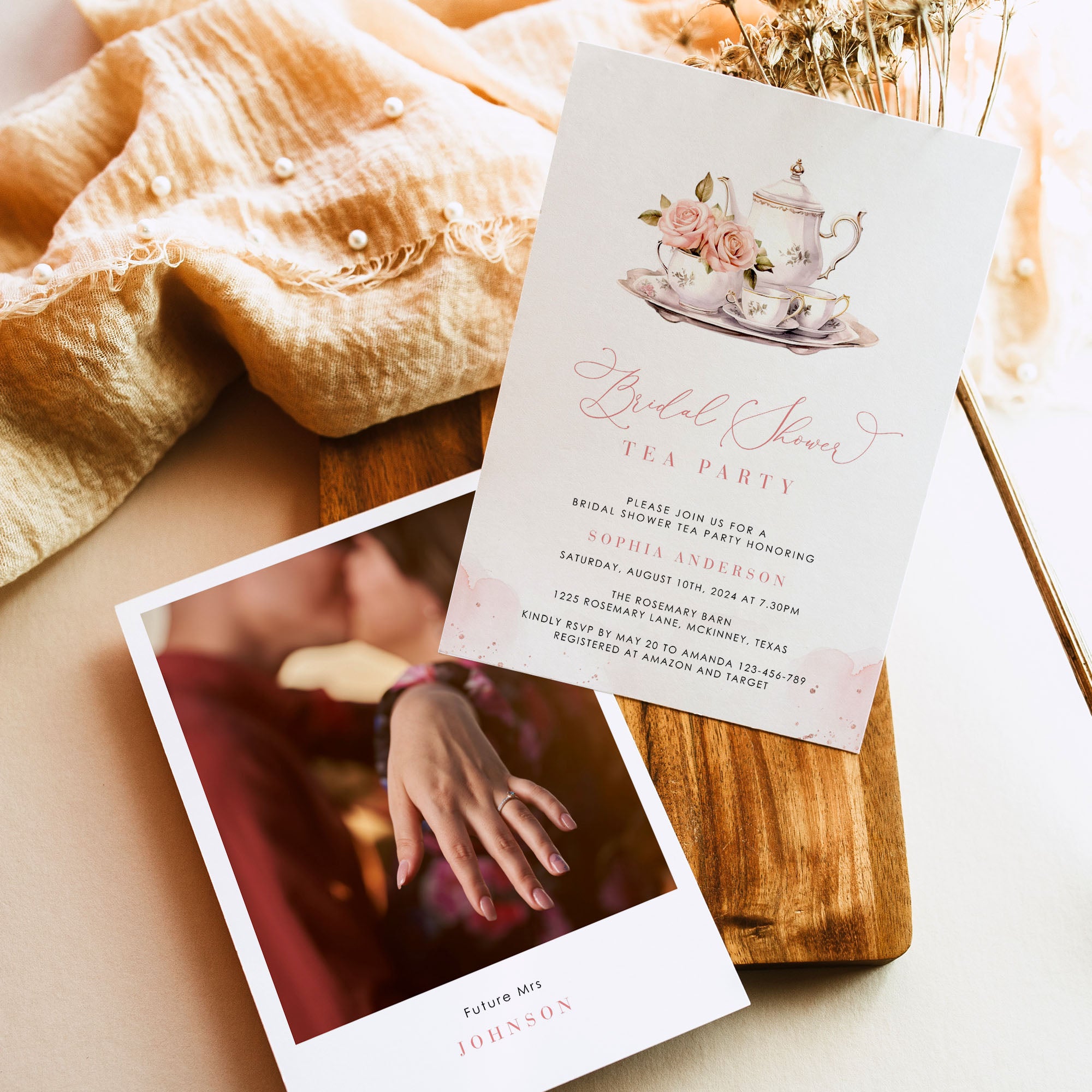 Tea with The Bride to Be Invitation Printable