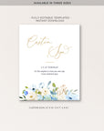 AZZURRA Small Wedding Sign Template