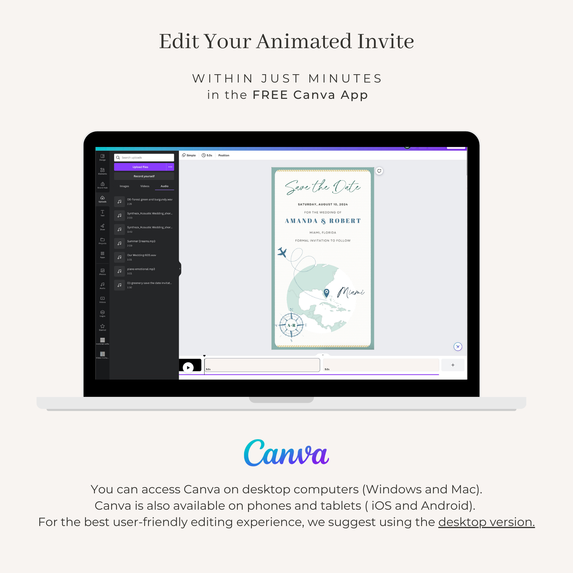 ISLA Passport Save the Date Video Template