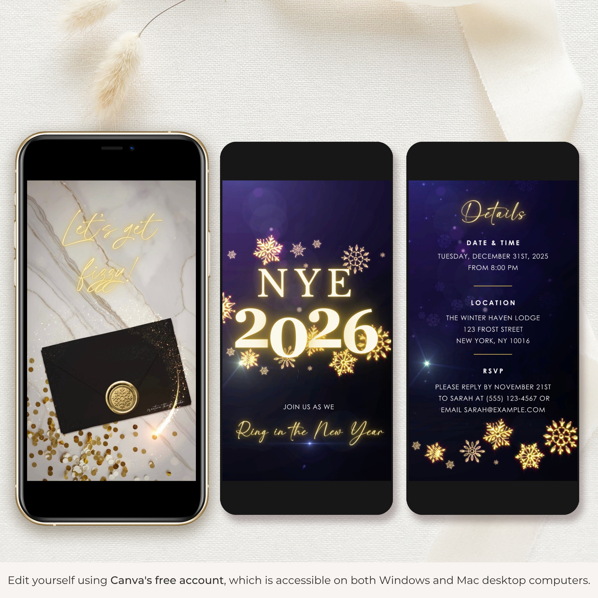 New Year&#39;s Eve Party Invitation Video